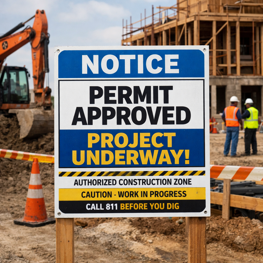 picture of a permit or project underway-1