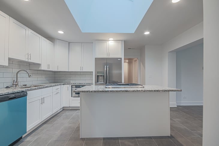 Kitchen at a Quality Builders single-family project in Lincolnwood